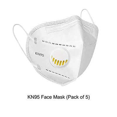 "KN95 Face Mask (Pack of 5) - Click here to View more details about this Product